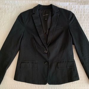 Banana Republic black cotton blazer